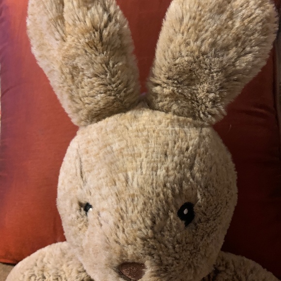 Spark Create Imagine Brown Bunny Rabbit Chime Rattle Crinkle Stuffed Plush 13" - Picture 3 of 6